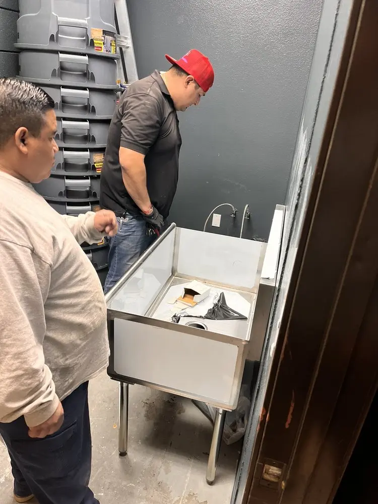 Commercial plumbing and sink installation in Skinnerville